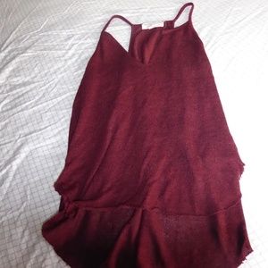 Burgundy tank top